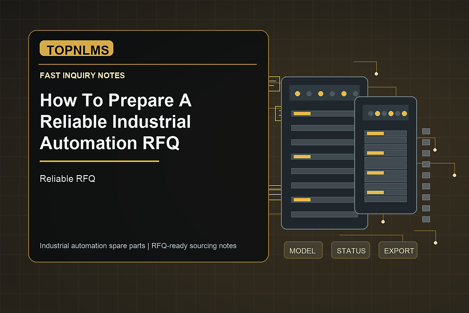 TOPNLMS Reliable RFQ industrial automation spare parts 2026
